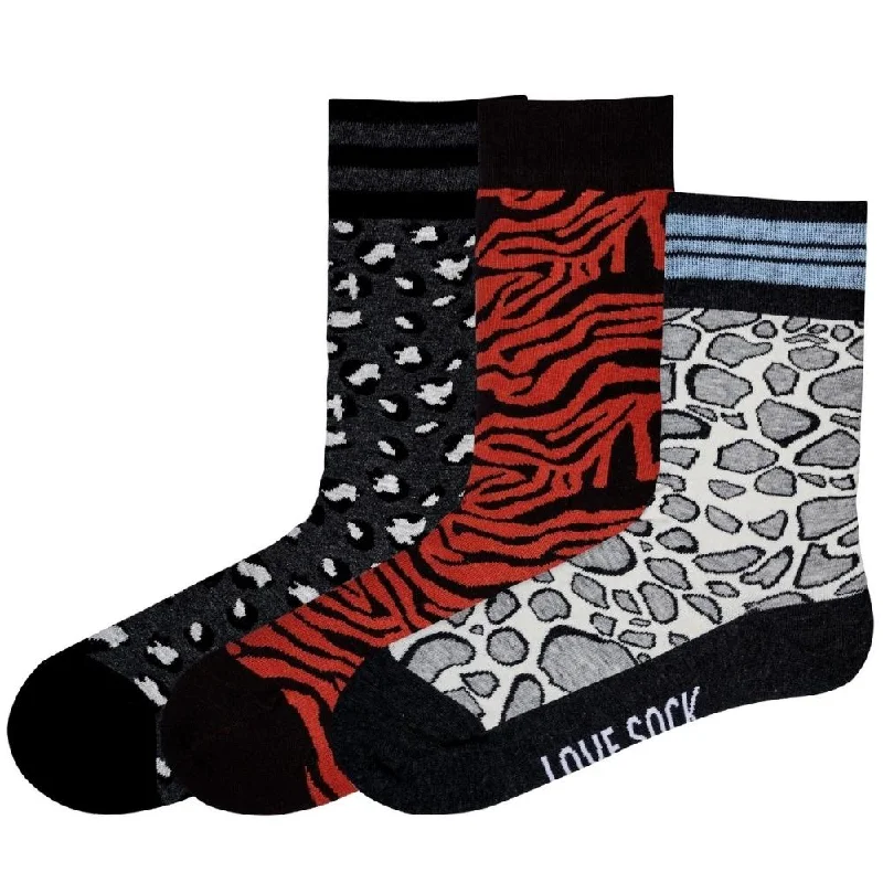 Fleece socks for indoor lounging-Love Sock Company Women's Wild Cats Bundle