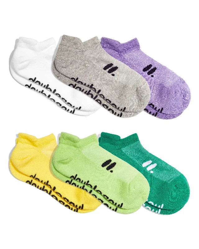 Solid bamboo socks-Low 6 Pack Prism