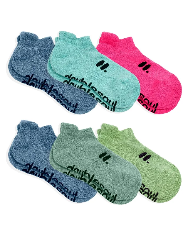 Gray knit socks-Low 6 Pack Wonderland