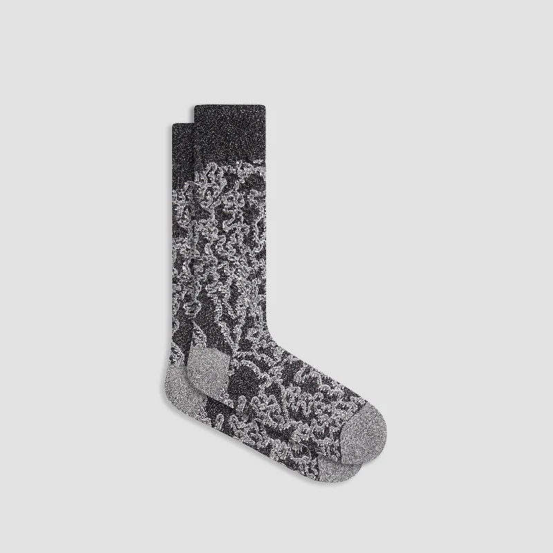 Socks with camo weave-Marbled Mid-Calf Socks