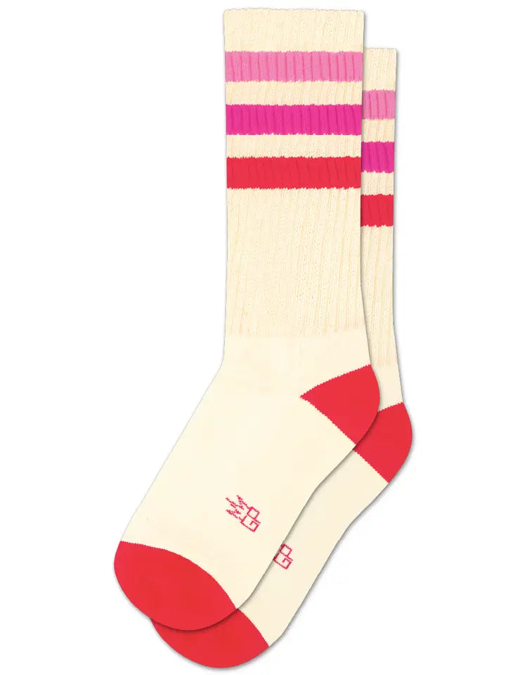 Socks with cushioned arches-Marcia | Unisex Retro Crew