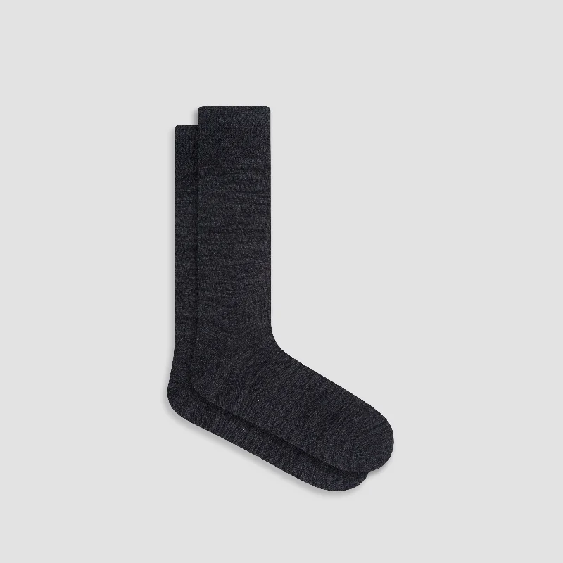 Budget wool socks-Heathered Mid-Calf Socks