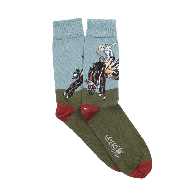 Brown athletic socks-Men's Buckaroo Cotton Socks