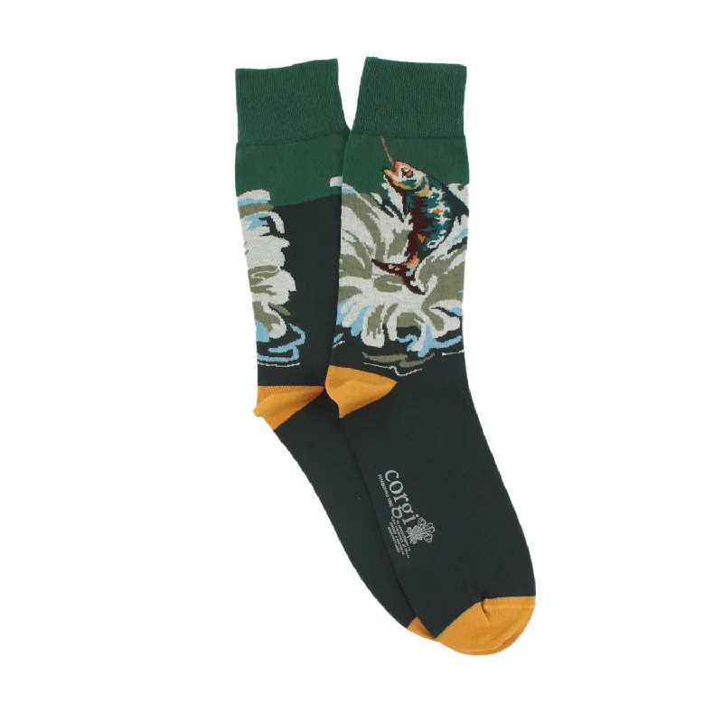 Socks with comfy cotton-Men's Fishing Cotton Socks