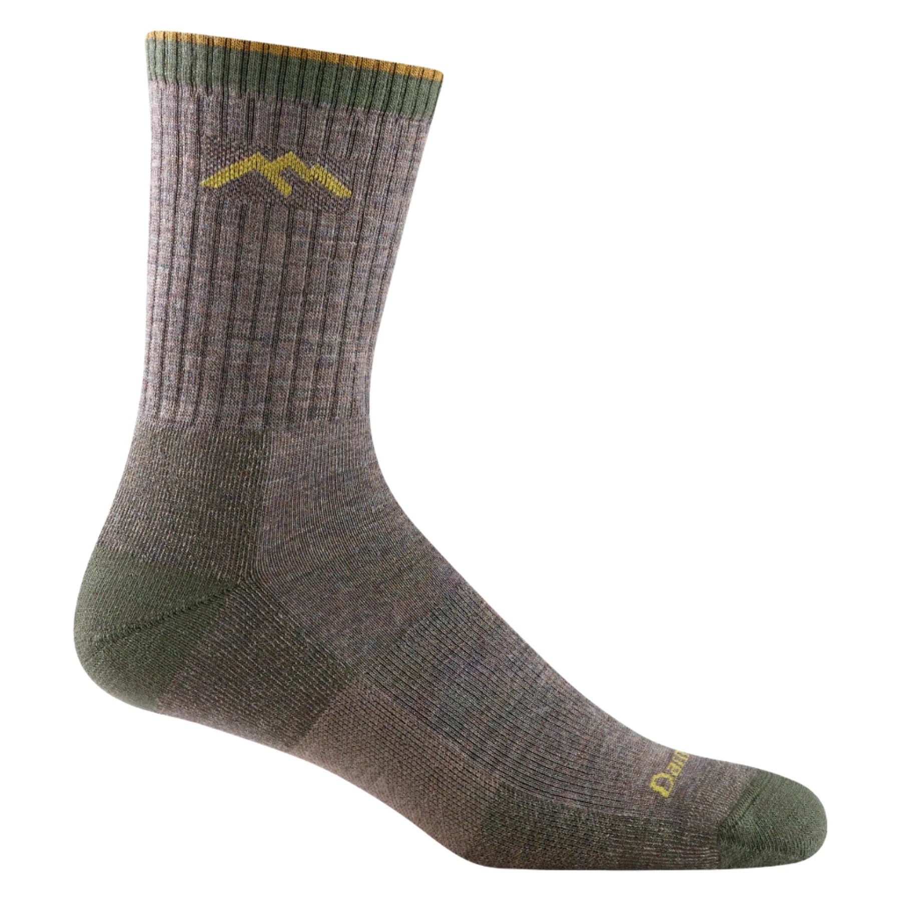 Socks with cotton weave-Men's Hiker Micro Crew Midweight Cushion Taupe