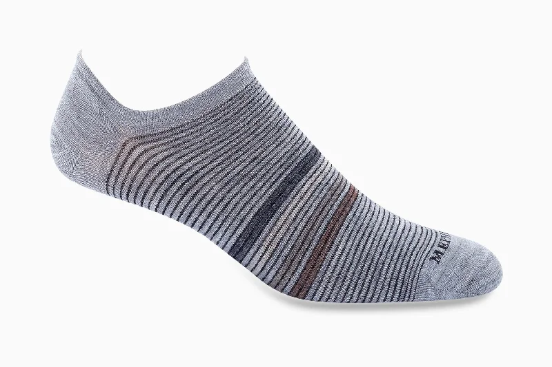 Fall socks with leaves-Mid-Liner M Sock - Grey