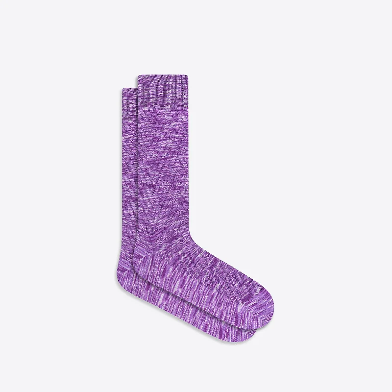 Socks with athletic support-Heathered Mid-Calf Socks