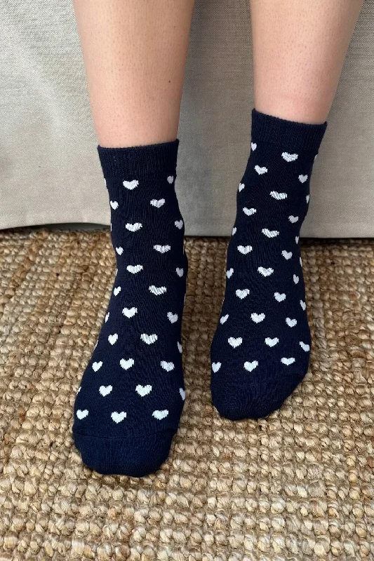 Thin cotton socks for heat-Hearts Socks