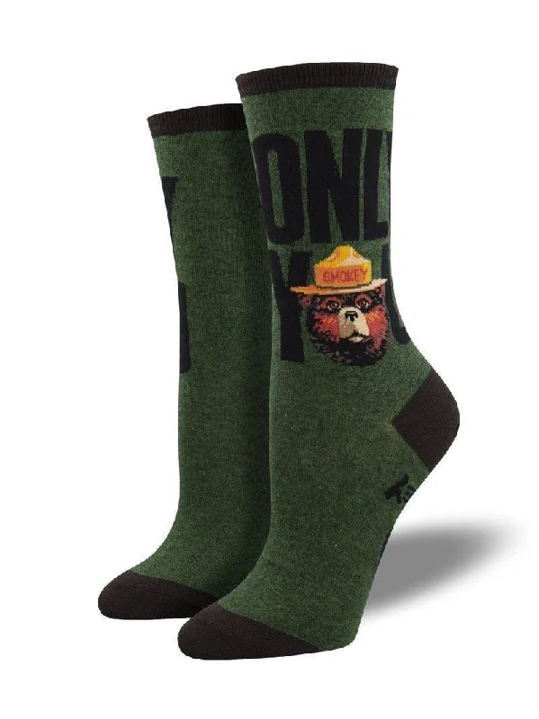 Green knit socks-Only You | Women's Crew