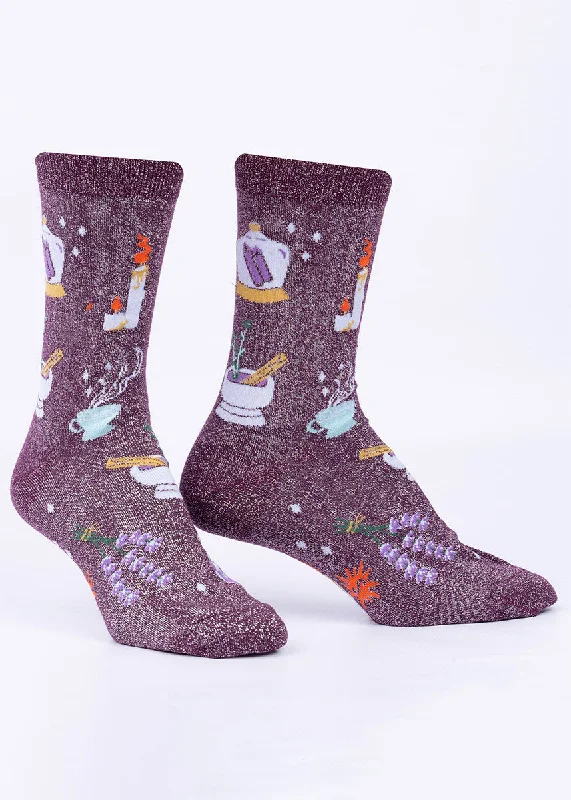 Budget fleece socks-Potions Metallic Women's Socks