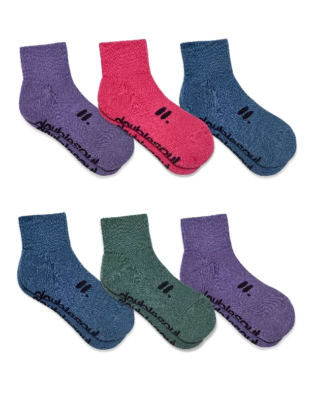 Green silk socks-Quarter 6 Pack Wonderland