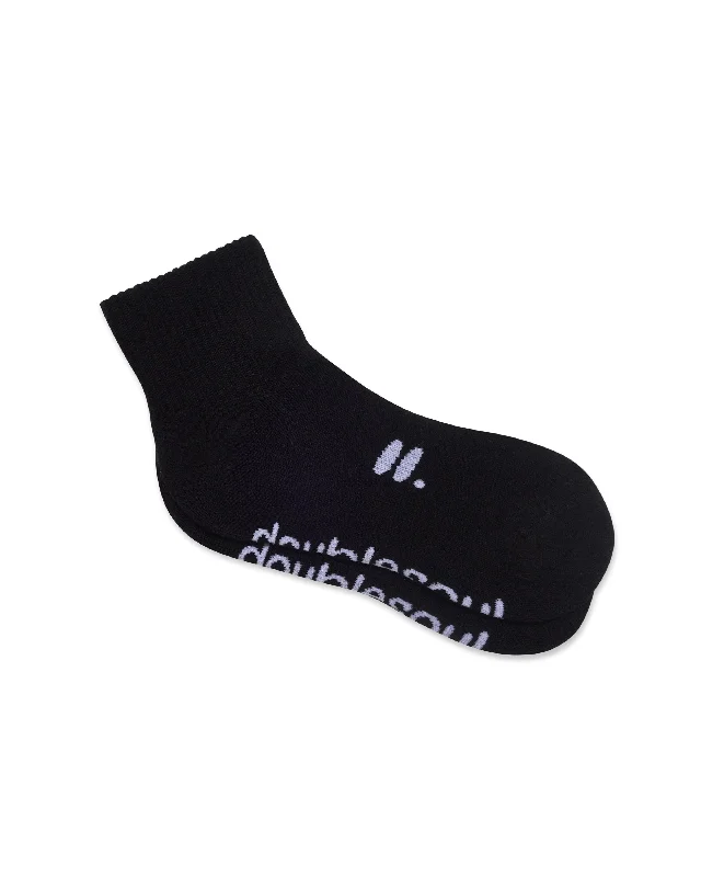 Solid cashmere socks-Quarter Sock