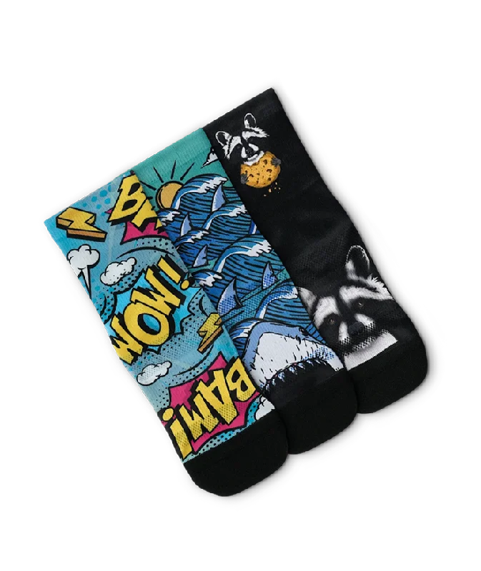 Budget silk socks-Radical Youth Crew Socks 3-Pack