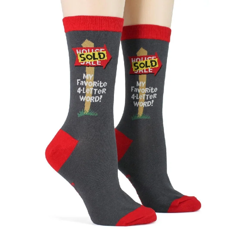 Summer fleece socks-Realtor | Women's Crew