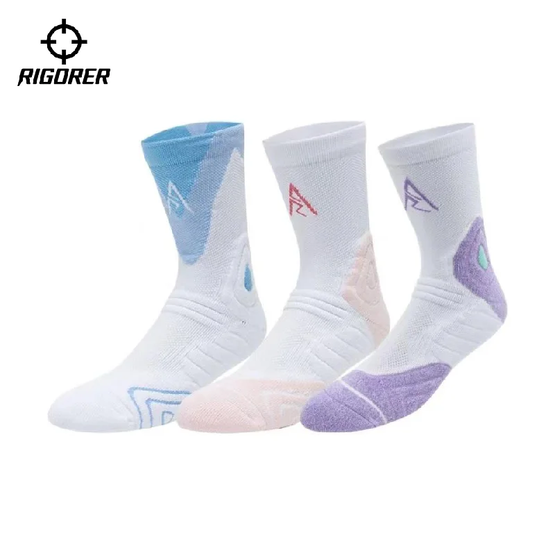 Socks with athletic support-Rigorer AR Logo Socks Bundle Sale [3 Pairs]