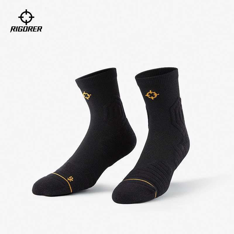 White silk socks-Rigorer Antibacterial Cushion Socks [Z121140355]