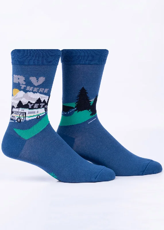 Socks with elastic cuffs-RV There Yet? Men's Socks