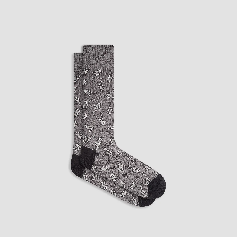 Socks with bamboo support-Saxophone Mid-Calf Socks