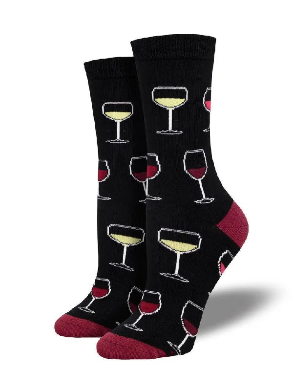 Polka dot bamboo socks-Sip Sip Hooray | Women's Bamboo Crew