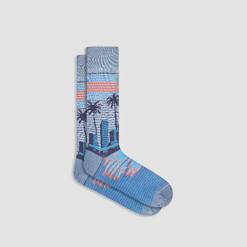 Fleece socks for indoor lounging-Skyline Mid-Calf Socks