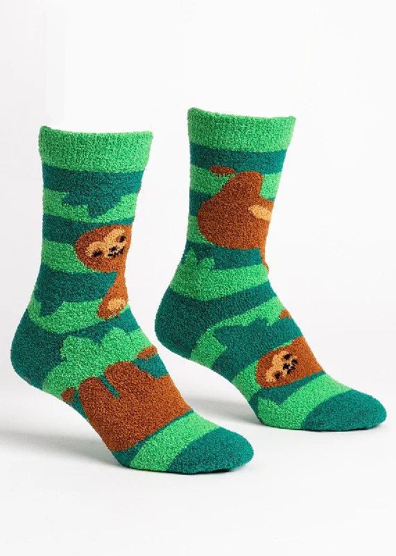 Eco-friendly knit socks-Sleepy Sloth Slipper Socks