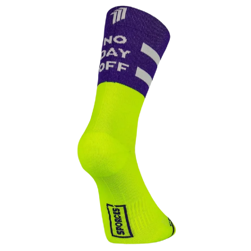 Thermal socks with warmth-Sporcks - Running Sock - No Day Off Purple