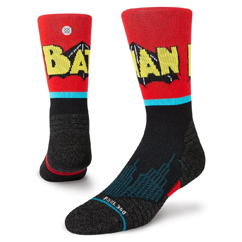 Polka dot knit socks-Stance Athlete Batman Comic Mid Socks