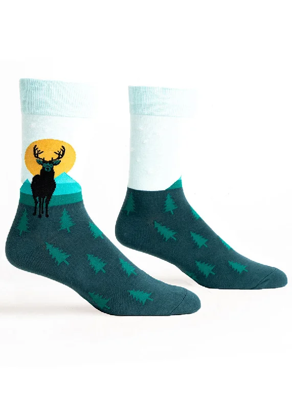 Solid bamboo socks-Star Buck Men's Socks