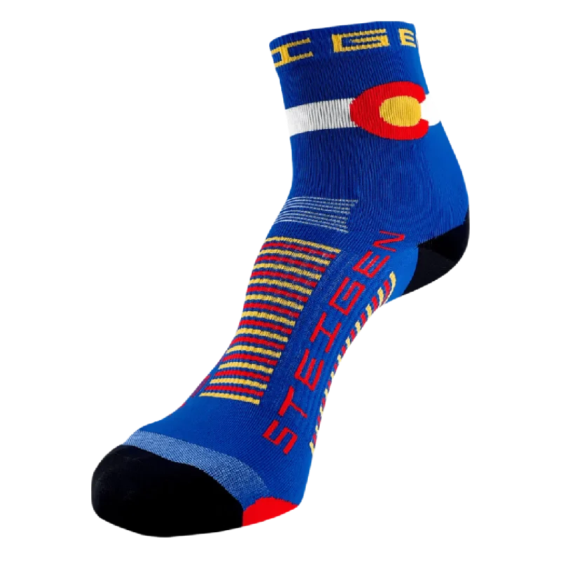 Yellow fleece socks-Steigen - Half Length Running Socks - Colorado