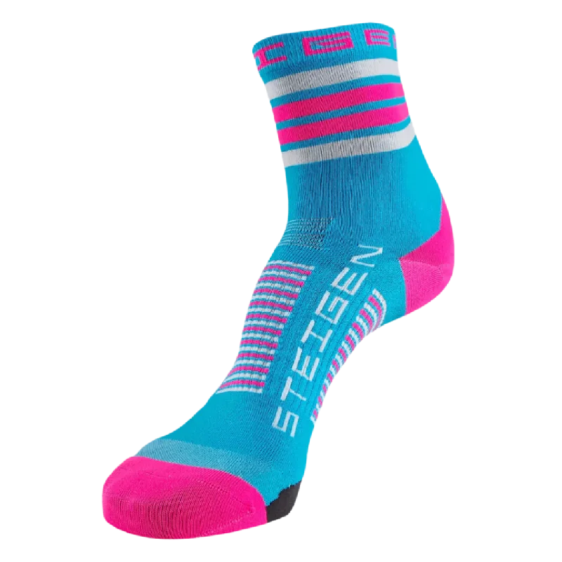 Cashmere socks for premium softness-Steigen - Half Length Running Socks - Fairy Floss