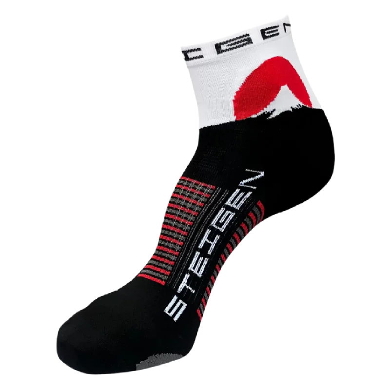 Socks with dot designs-Steigen - Half Length Running Socks - Japan