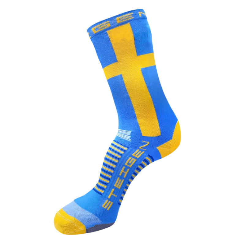 Moisture-wicking knit socks-Steigen - Three Quarter Length Running Socks - Sweden