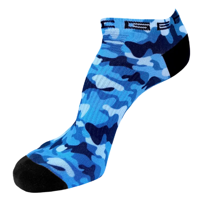 Compression socks with grip-Steigen - Zero Length Running Socks - Blue Camo