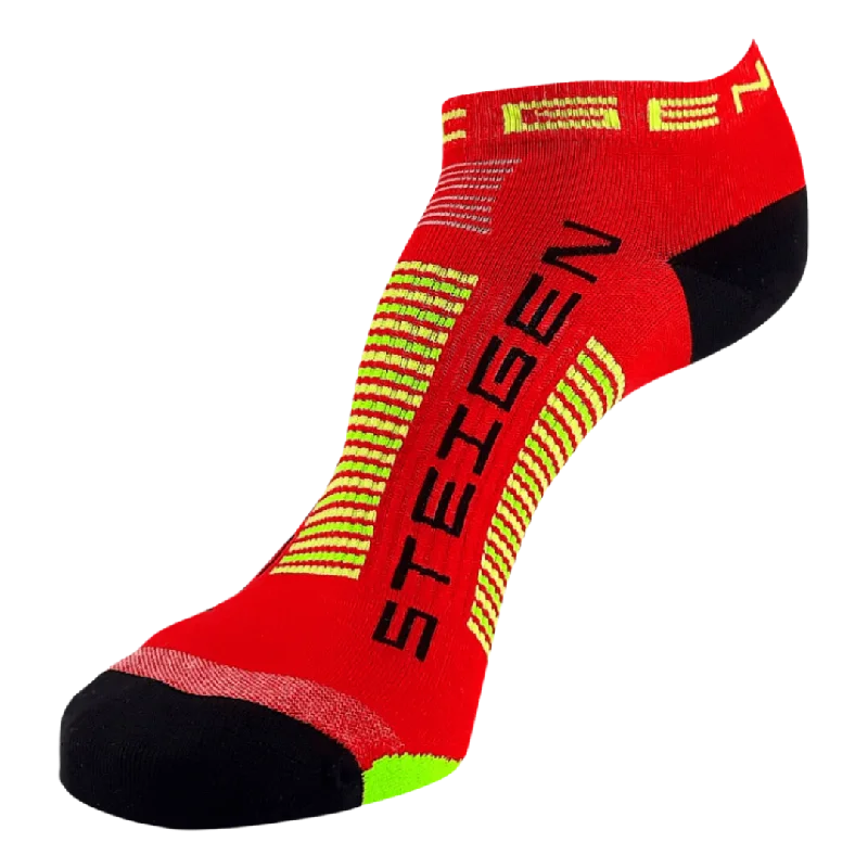 Non-slip socks with padding-Steigen - Zero Length Running Socks - Red