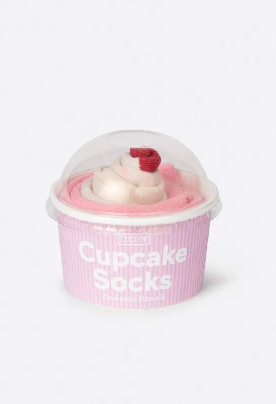 Luxury fleece socks-strawberry cupcake socks