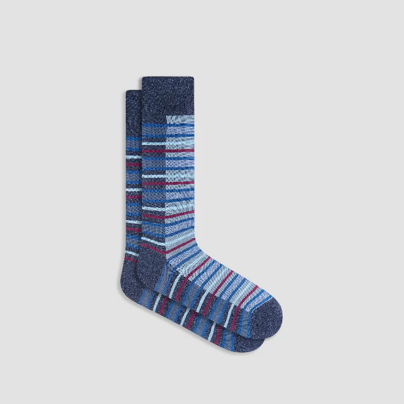 Thermal socks with warmth-Striped Mid-Calf Socks