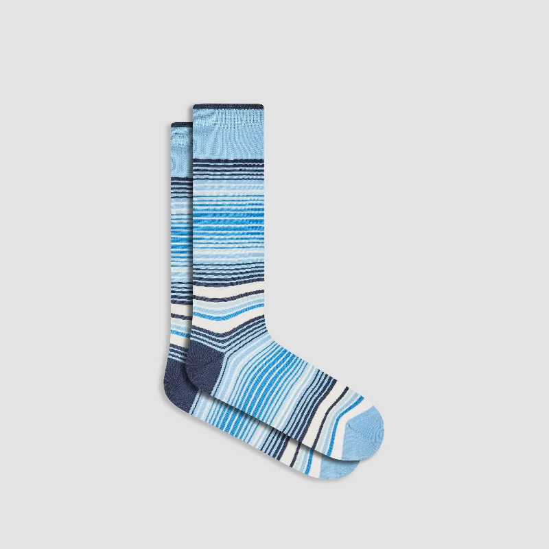 Camo wool socks-Striped Mid-Calf Socks