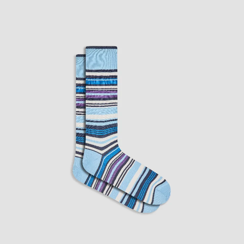 Budget fleece socks-Striped Mid-Calf Socks