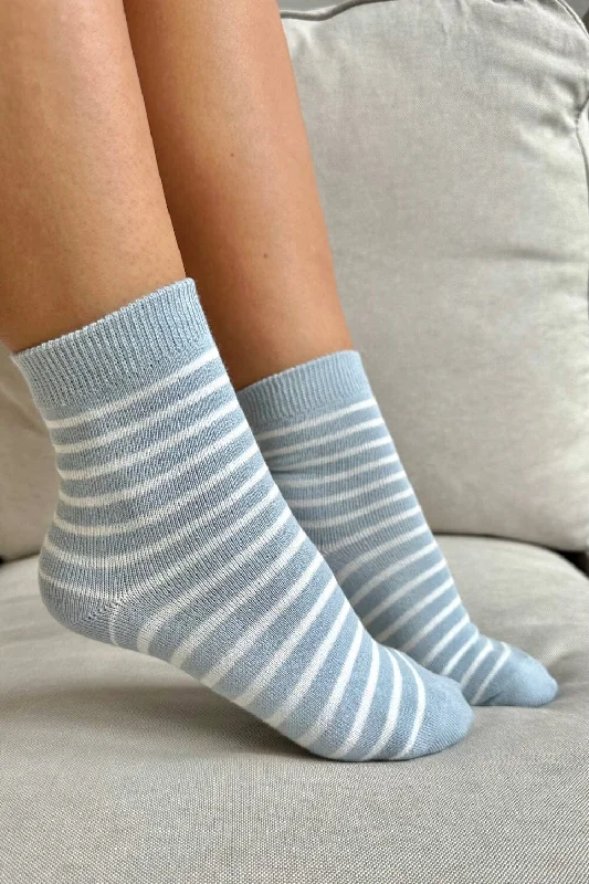 Green thermal socks-Striped Socks