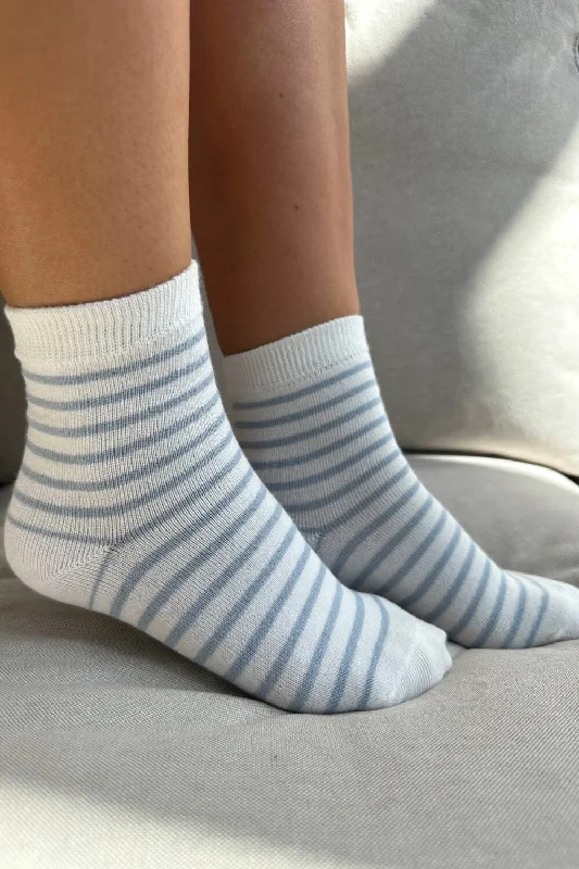 Red fleece socks-Striped Socks