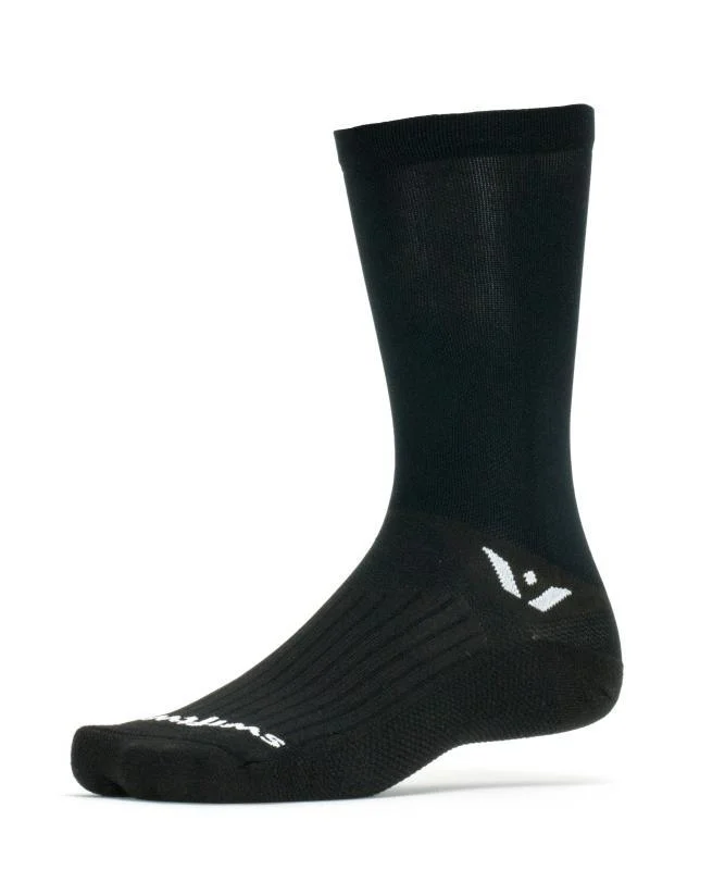 Black cashmere socks-Swiftwick Aspire Seven - Crew