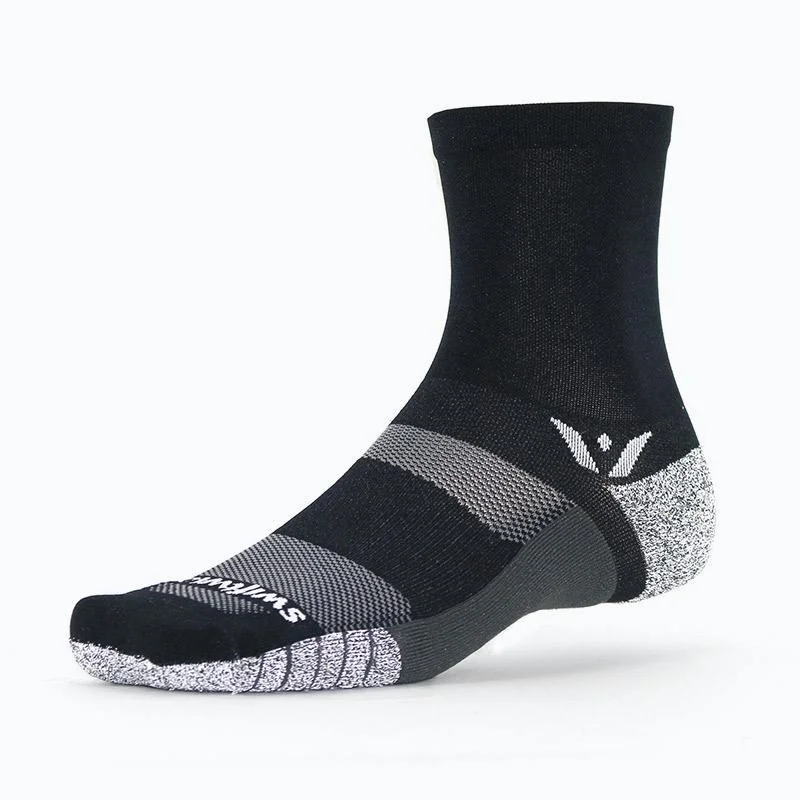 Green knit socks-Swiftwick Flite XT Five - Crew