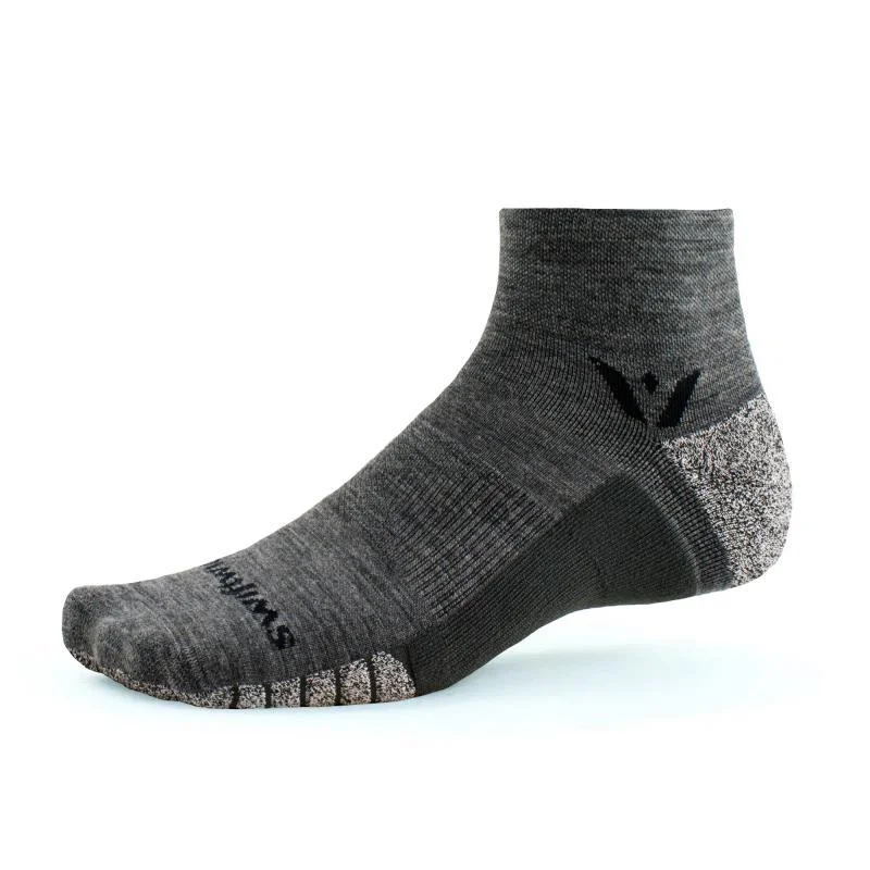 Handmade silk socks-Swiftwick Flite XT Trail Two - Quarter