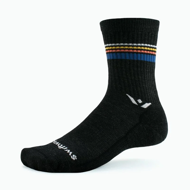 Socks with star designs-Swiftwick Pursuit Hike Light Weight Six - Crew