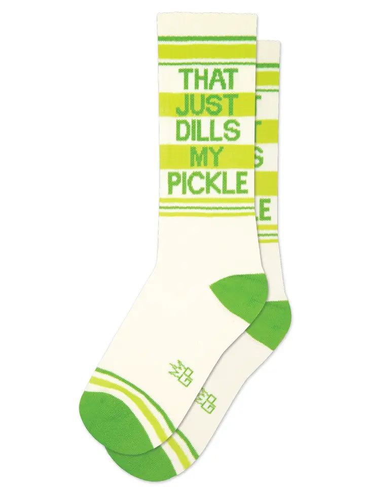 Eco-friendly fleece socks-That Just Dills My Pickle | Unisex Crew