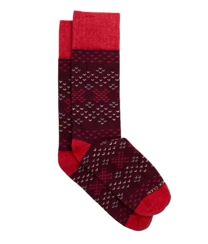 Solid color socks for simplicity-The Amelia - Maroon