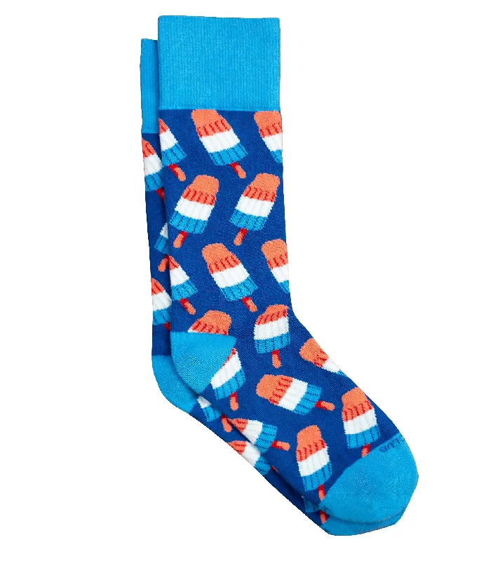 Plaid cotton socks-The Blue Raspberry - Lagoon