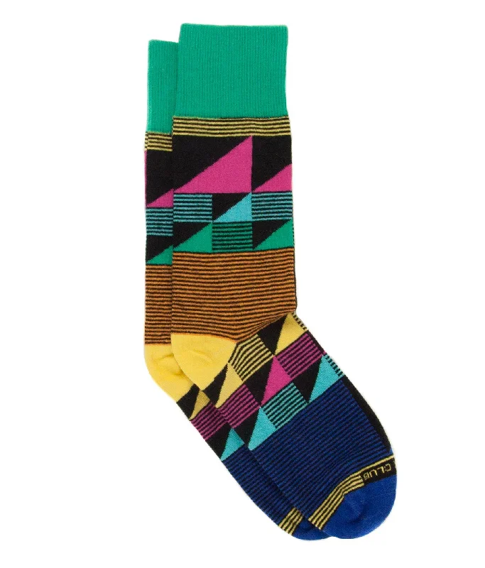 Designer wool socks-The Echo - Reef