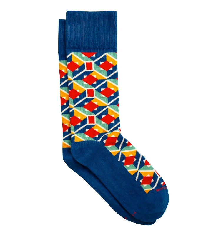 Socks with cotton softness-The Escher - Lagoon