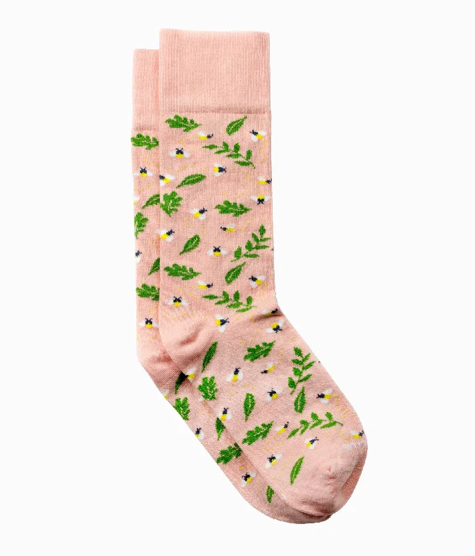 Socks with rugged camo-The Firefly - Peach